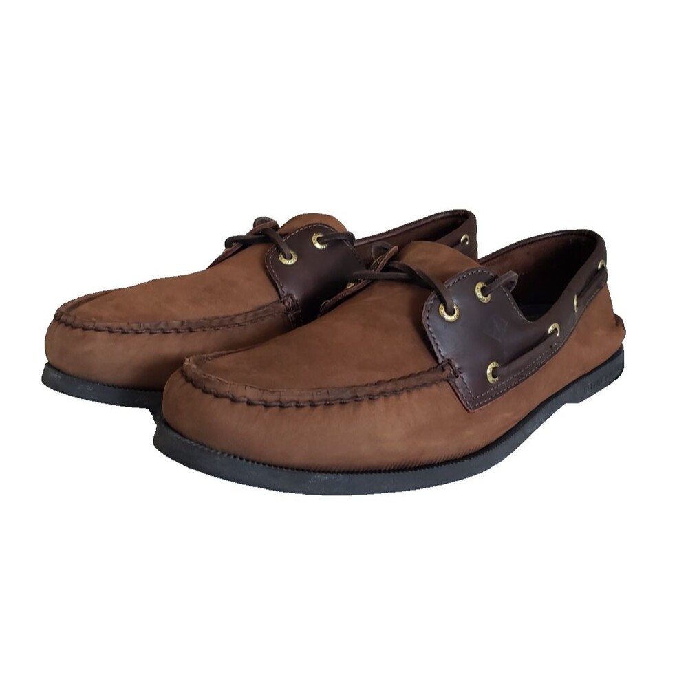 Sperry‎ Top-Sider Boat Shoes Sneakers Men's Size 14 M Brown Leather 0195412